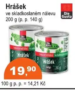 COOP DISKONT Hrášek nabídka