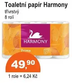 COOP DISKONT Toaletní papír Harmony nabídka