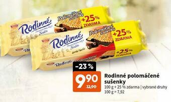 Terno Rodinné polomáčené sušenky nabídka