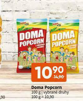 Terno Doma popcorn nabídka