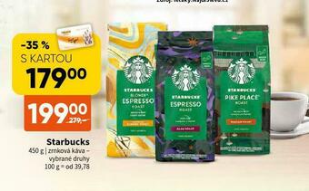 Terno Starbucks zrnková káva nabídka