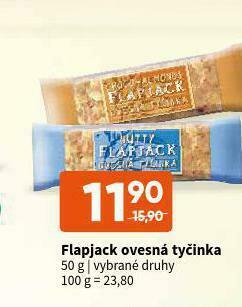 Terno Flapjack ovesná tyčinka nabídka