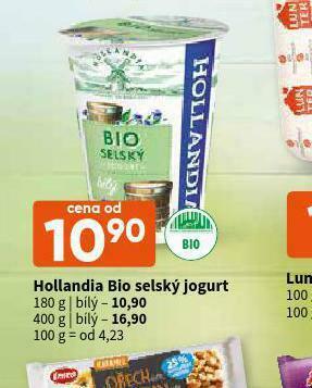 Terno Hollandia bio selský jogurt nabídka