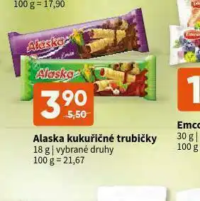 Terno Alaska kukuřicné trubičky nabídka