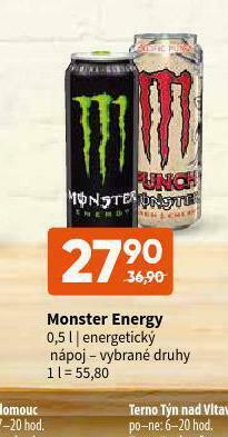 Terno Monster energy drink nabídka