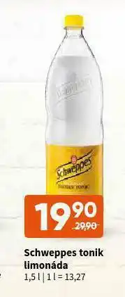 Terno Schweppes tonik limonáda nabídka