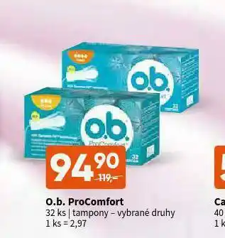 Terno O.b. comfort tampony nabídka