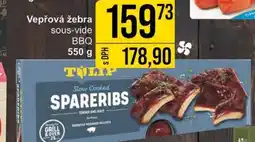 Vepřová žebra sous-vide BBQ 550 g