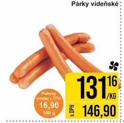 Jip Párky vídeňské nabídka