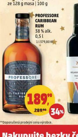 Penny Market Professore caribbean rum nabídka