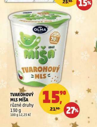 Penny Market Tvarohový mls míša nabídka