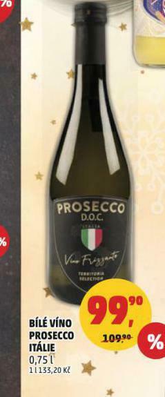 Penny Market Bílé víno prosecco itálie nabídka