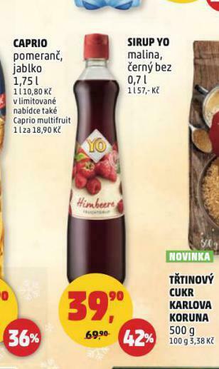 Penny Market Yo sirup nabídka