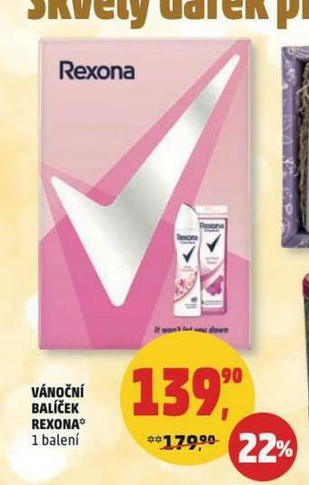 Penny Market Rexona vánoční balíček nabídka