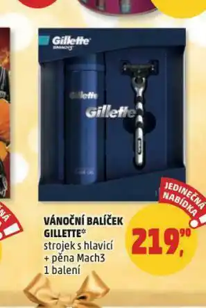 Penny Market Gillette vánoční balíček nabídka
