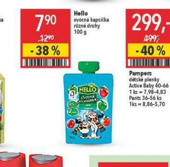 Globus Hello ovocná kapsička nabídka