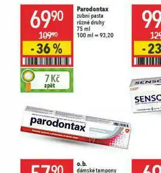 Globus Parodonta zubní pasta nabídka