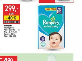 Globus Pampers dětské pleny nabídka