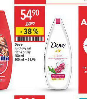 Globus Dove sprchový gel nabídka