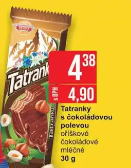 Jip Tatranky s čokoládovou polevou nabídka