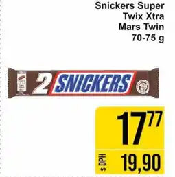 Jip Snickers Super Twix Xtra Mars Twin 70-75 g nabídka