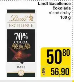 Jip Lindt Excellence čokoláda nabídka