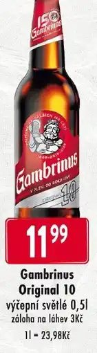 Qanto Gambrinus Original 10 nabídka