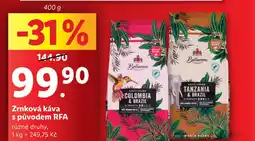 Lidl Zrnková káva s původem RFA nabídka