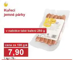 PLUS JIP Kuřecí jemné párky nabídka
