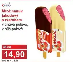 PLUS JIP Mrož nanuk jahodový s tvarohem nabídka