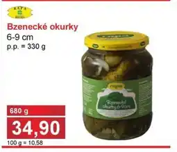 PLUS JIP Bzenecké okurky nabídka