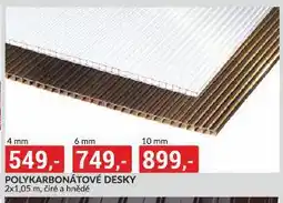 Baumax Polykarbonátové desky nabídka
