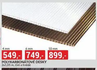 Baumax Polykarbonátové desky nabídka