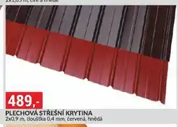 Baumax Plechová střešní krytina nabídka