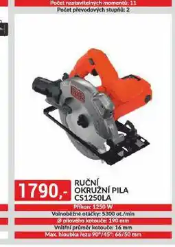 Baumax Ruční okružní pila nabídka