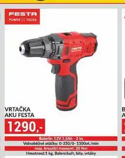 Baumax Vrtačka aku festa nabídka
