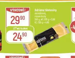Globus Adriana těstoviny nabídka
