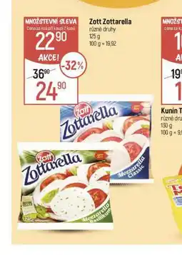 Globus Zott zottarella nabídka