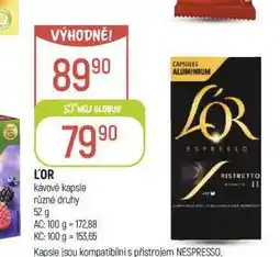 Globus L´or kávové kapsle nabídka