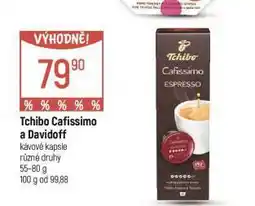 Globus Tchibo cafissimo a davidoff kávové kapsle nabídka