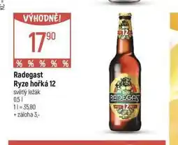Globus Pivo radegast ryze hořká 12 nabídka