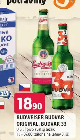 Terno Pivo budweiser budvar nabídka