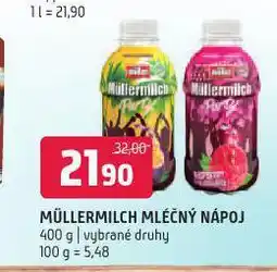 Terno Mullermilch mléčný nápoj nabídka