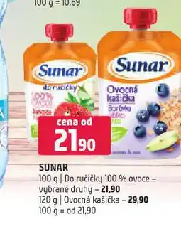 Terno Sunar ovocná kašička nabídka