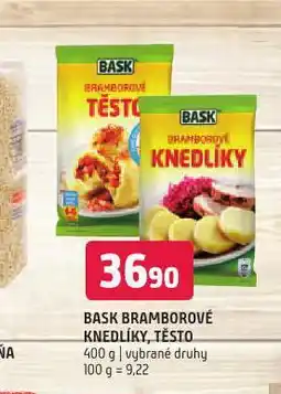 Terno Bask bramborové knedlíky nabídka
