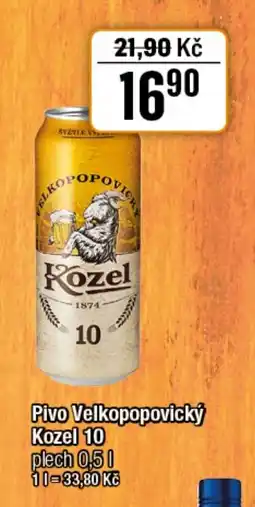 TEMPO Pivo Velkopopovický Kozel 10 nabídka