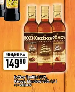 TEMPO Božkov Tradiční 35%, Kávový, Mandlový 30% nabídka