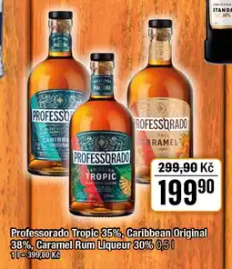 TEMPO Professorado Tropic 35%, Caribbean Original 38%, Caramel Rum Liqueur 30% nabídka