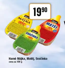 TEMPO Hamé Májka, Matěj, Svačinka nabídka