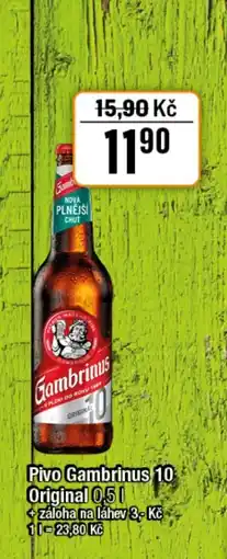 TEMPO Pivo Gambrinus 10 Original nabídka